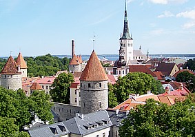 Blick vom Domberg auf die Altstadt