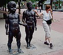 Skulpturengruppe: Kind/Mann - Proportionen