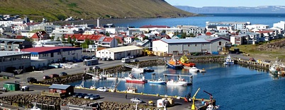 Isafjordur - Ausfahrt aus dem Hafen